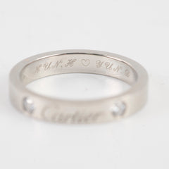 Cartier C De Cartier Wedding Bank, 3mm Width, 2 Diamonds