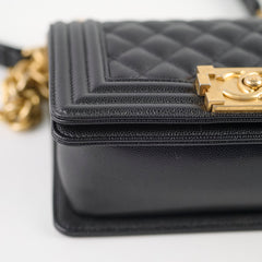 Chanel Small Caviar Black Boy Bag GHW 29 series