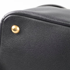 Prada Black Vitello Daino Tote