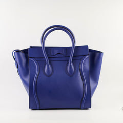Celine Luggage Blue Mini