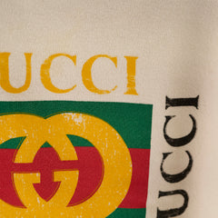Gucci Cotton Jersey Sweatshirt Cream Size M