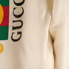 Gucci Cotton Jersey Sweatshirt Cream Size M