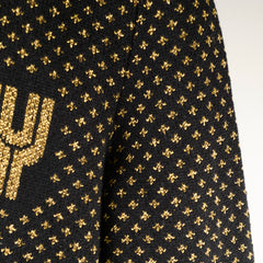 Gucci 'Guccy' Knit Wool Sweater Black/Gold Size M