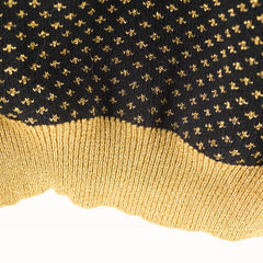 Gucci 'Guccy' Knit Wool Sweater Black/Gold Size M