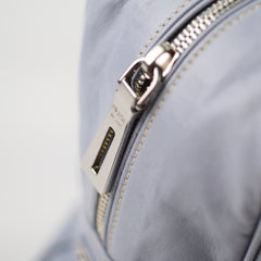 Prada Nappa Antique Bowling Bag Light Blue