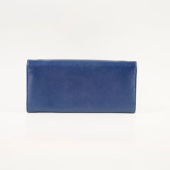 Prada Woc Saffiano Wallet Blue