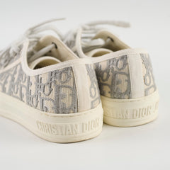 Dior Oblique Walk'n'Dior Sneakers Size 37 Grey Stone