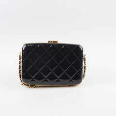 Deal of The Week - Chanel 21A Glazed Clutch with Chain Black