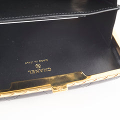 Deal of The Week - Chanel 21A Glazed Clutch with Chain Black