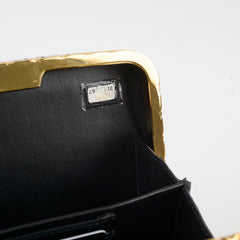 Deal of The Week - Chanel 21A Glazed Clutch with Chain Black