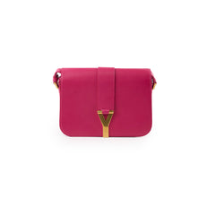 Saint Laurent Y Ligne Flap Bag Pink