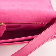 Saint Laurent Y Ligne Flap Bag Pink