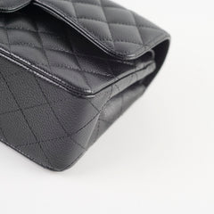 Chanel Small Caviar Classic Double Flap SHW Black