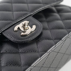 Chanel Small Caviar Classic Double Flap SHW Black