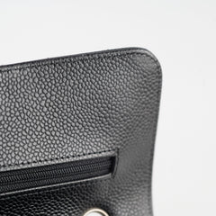 Chanel Small Caviar Classic Double Flap SHW Black