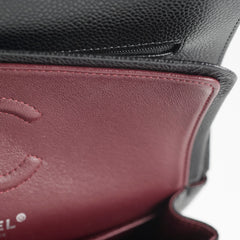 Chanel Small Caviar Classic Double Flap SHW Black