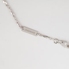 Van Cleef & Arpels Vintage Alhambra Chalcedony Necklace White Gold