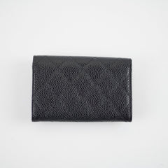 Chanel Caviar Flap Card Holder Black - 24 series