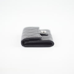 Chanel Caviar Flap Card Holder Black - 24 series