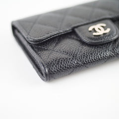 Chanel Caviar Flap Card Holder Black - 24 series