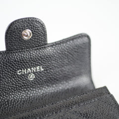 Chanel Caviar Flap Card Holder Black - 24 series