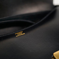 Hermes Constance 23 Box Calf Black GHW M in Circle (1983)