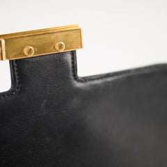 Hermes Constance 23 Box Calf Black GHW M in Circle (1983)