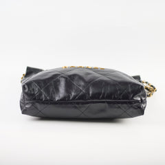 Chanel 22 Small Handbag Black