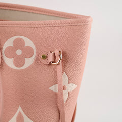 Louis Vuitton Neverfull MM Giant Monogram Empreinte Rose Trianon