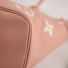 Louis Vuitton Neverfull MM Giant Monogram Empreinte Rose Trianon