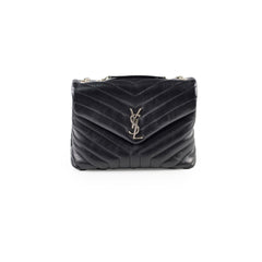 Saint Laurent Medium Lou Lou Bag Black SHW