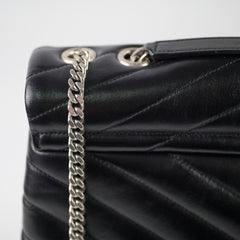 Saint Laurent Medium Lou Lou Bag Black SHW