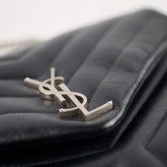Saint Laurent Medium Lou Lou Bag Black SHW