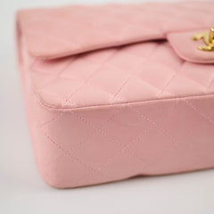 Chanel Pink Medium Classic Flap (24k Gold Plated Hardware)