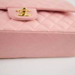 Chanel Pink Medium Classic Flap (24k Gold Plated Hardware)
