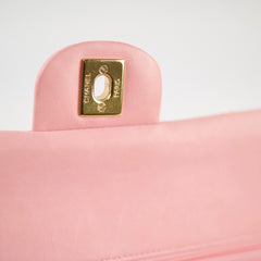 Chanel Pink Medium Classic Flap (24k Gold Plated Hardware)