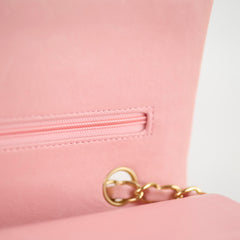 Chanel Pink Medium Classic Flap (24k Gold Plated Hardware)