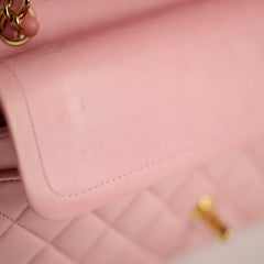 Chanel Pink Medium Classic Flap (24k Gold Plated Hardware)