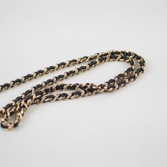 Chanel CC Top Handle Clutch With Chain Black GHW