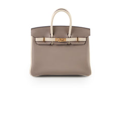 Hermes Birkin 25 Gris Asphalt/ Craie Togo RGHW HSS Special Order Z Stamp