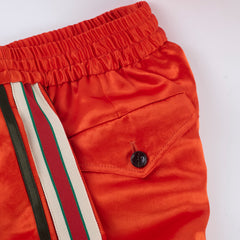 Gucci Cotton Trackpants Orange Size 44