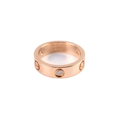 Cartier Love 3 Diamonds Ring Size 56
