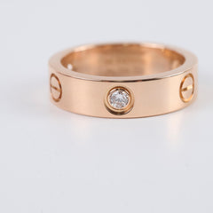 Cartier Love 3 Diamonds Ring Size 56