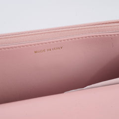Chanel Lambskin Wallet On Chain WOC Light Pink j