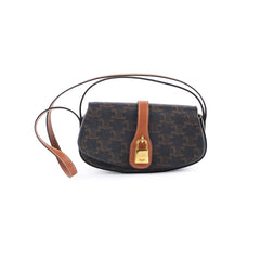 Celine Clutch on Strap Tabou Triomphe Bag Brown