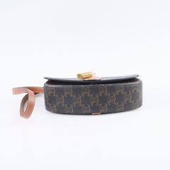 Celine Clutch on Strap Tabou Triomphe Bag Brown