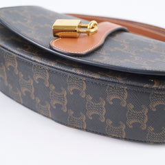 Celine Clutch on Strap Tabou Triomphe Bag Brown