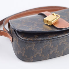 Celine Clutch on Strap Tabou Triomphe Bag Brown