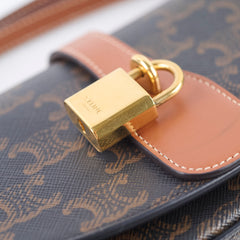 Celine Clutch on Strap Tabou Triomphe Bag Brown