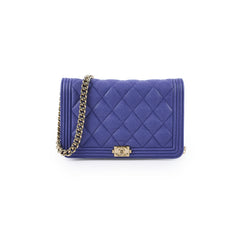 Chanel Caviar Wallet on Chain WOC Purple